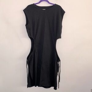 Sleeveless, Sideless Jersey Dress